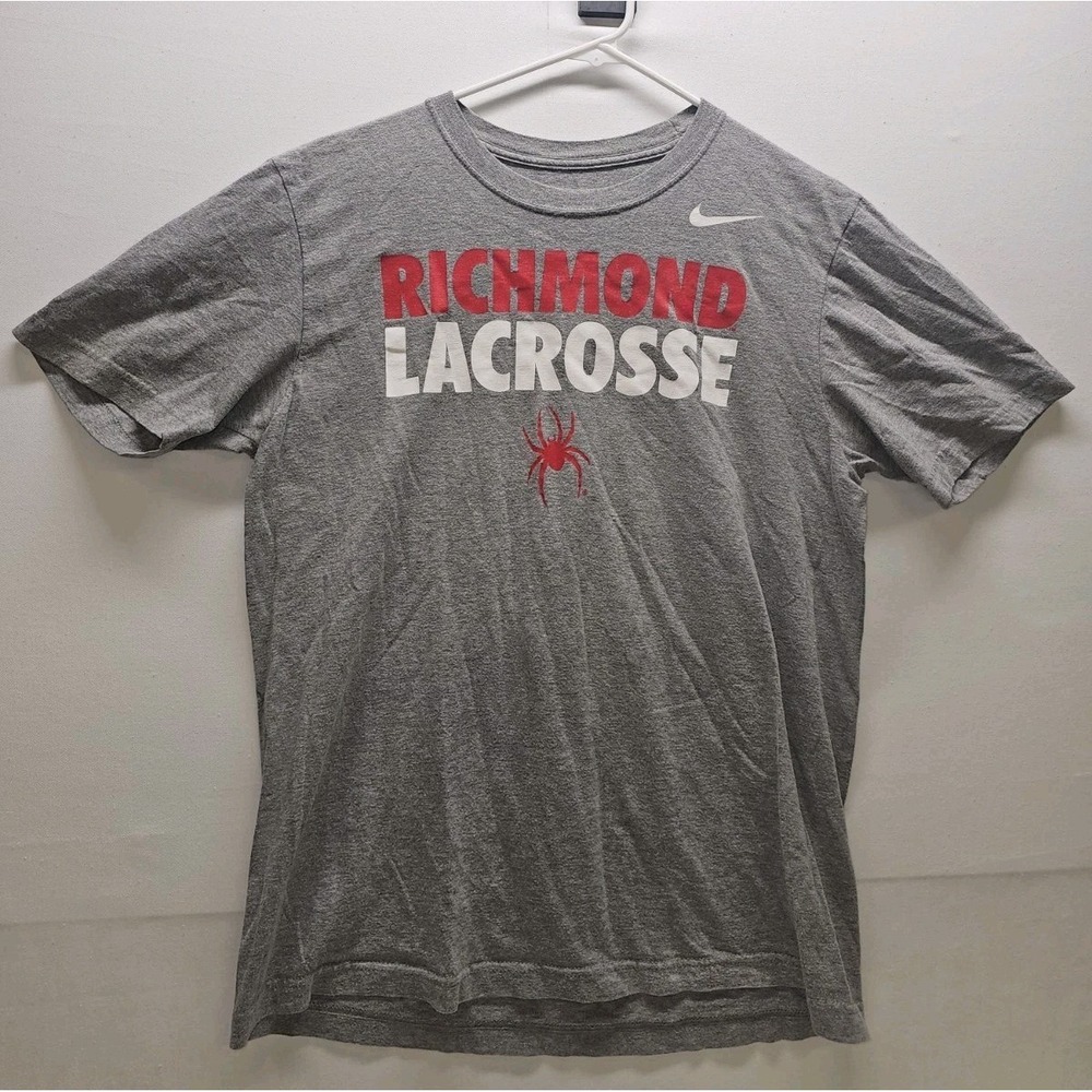 Nike Richmond Spiders Lacrosse Graphic T-Shirt Gray Mens Size Large NCAA